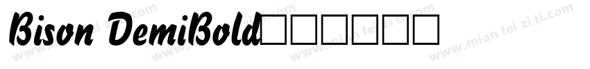 Bison DemiBold字体转换